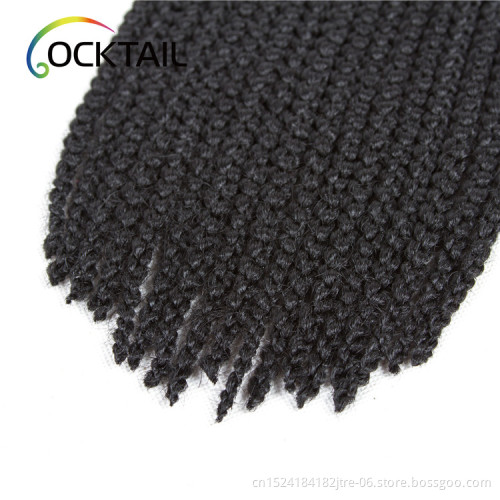 synthetic 3d cubic twist crochet braids hair different length cubic braid, toyokalon fiber synthetic braid hair